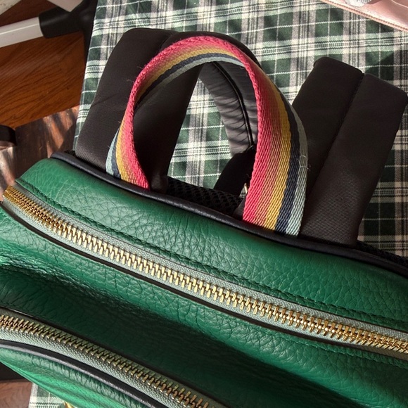 Coach Emerald and Mint Leather Backpack - Picture 2 of 6